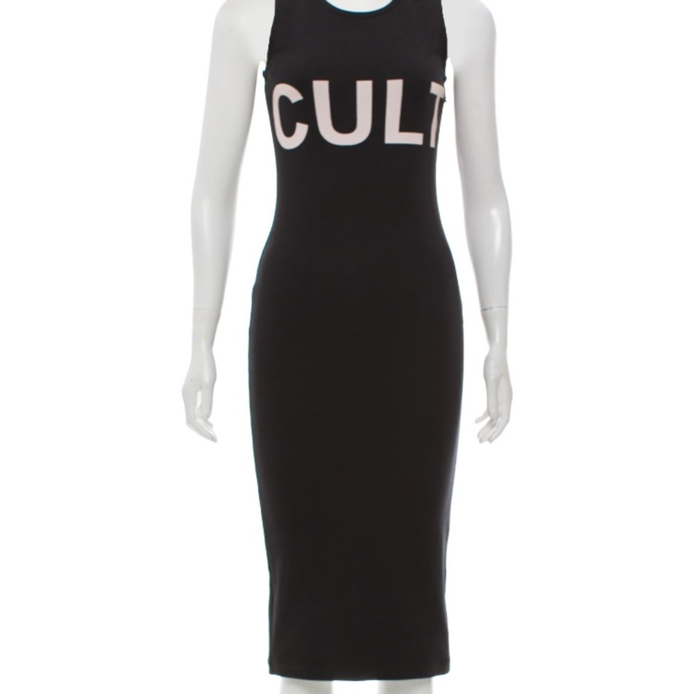 McQ by Alexander McQueen CULT black tank dress XS